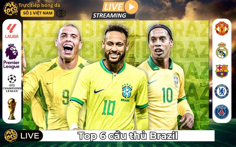 6 Cầu Thủ Xuất Sắc Nhất Lịch Sử Brazil – Biểu Tượng Samba