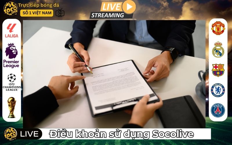 Điều khoản sử dụng SocoLive là gì?